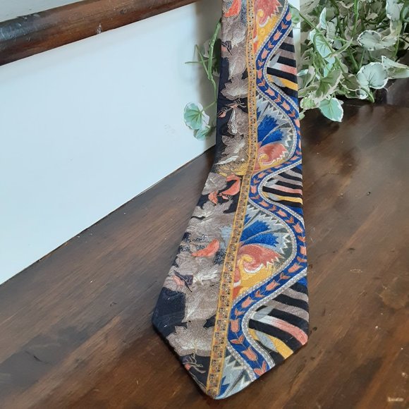 Milano Other - Milano silk floral abstract necktie